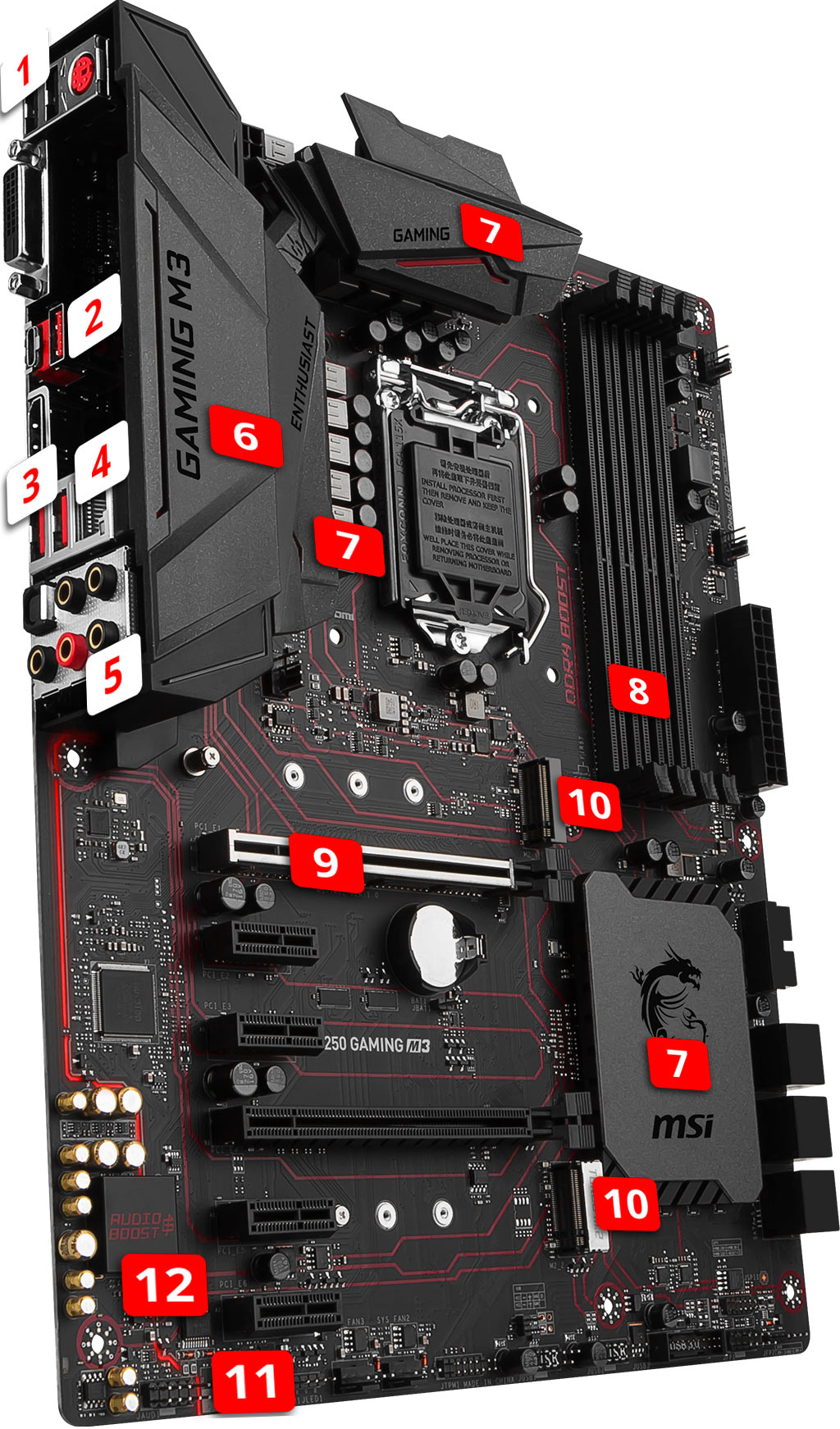 MSI B250 GAMING M3 overview