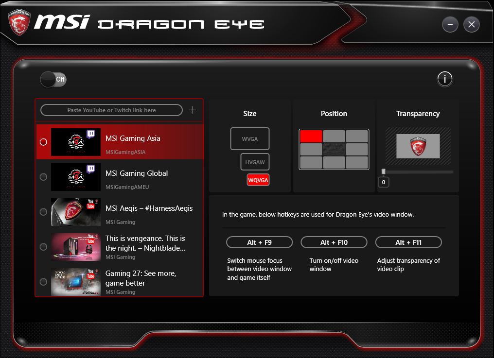 dragon eye for anything other than msi