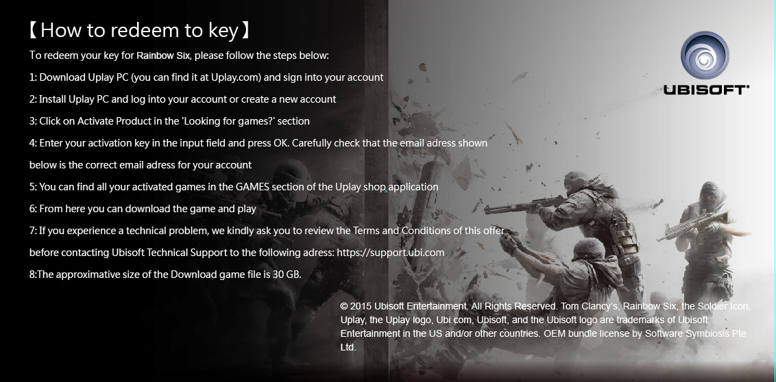 rainbow six siege free download code