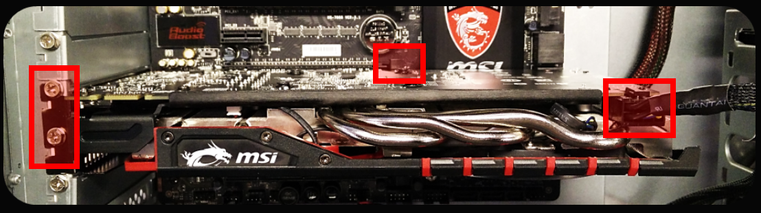 how to install graphic card with pin concetors