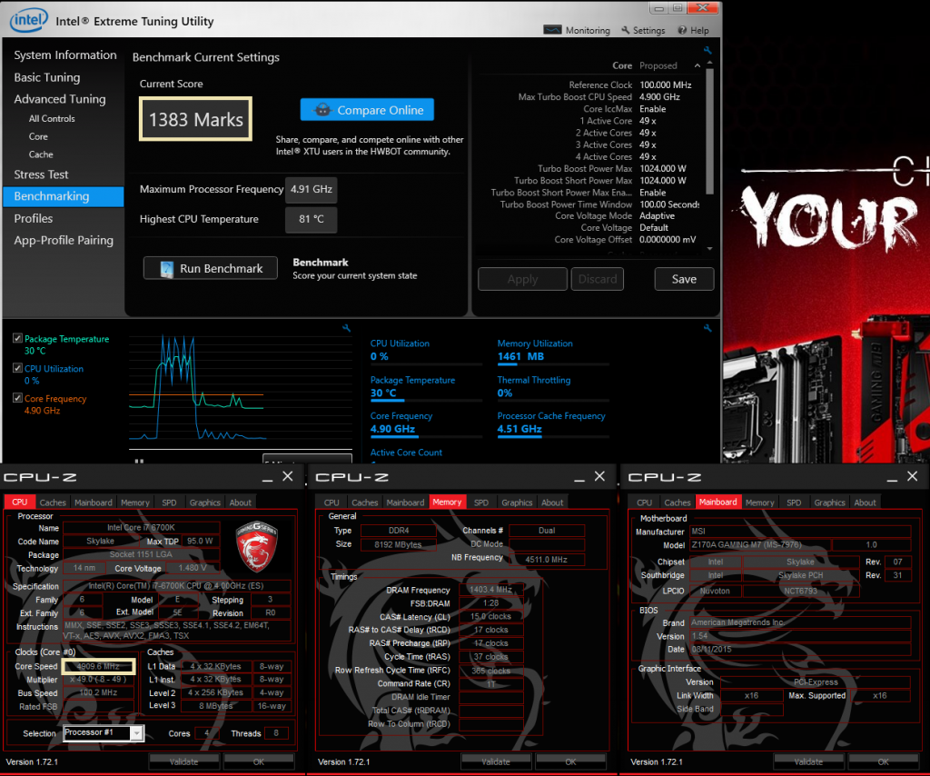 Intel r extreme tuning