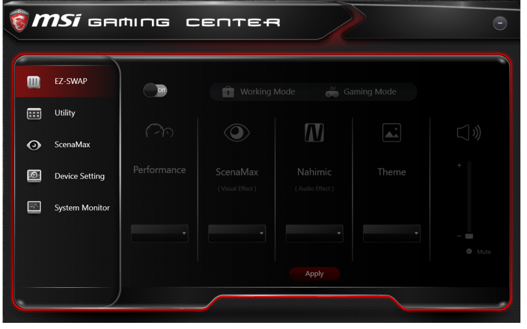 dragon gaming center msi