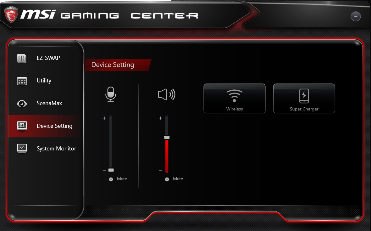 gaming center msi