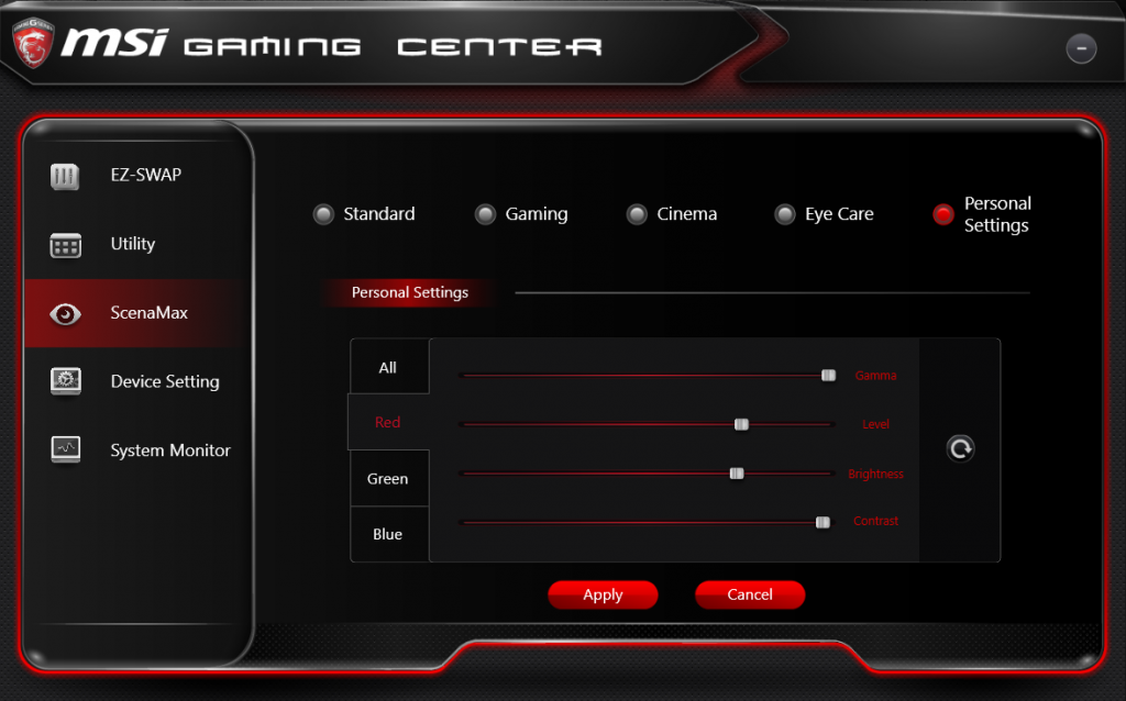 how to use msi command center app