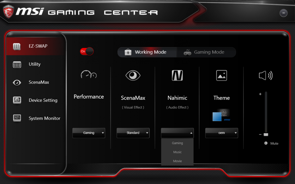 msi gaming center app