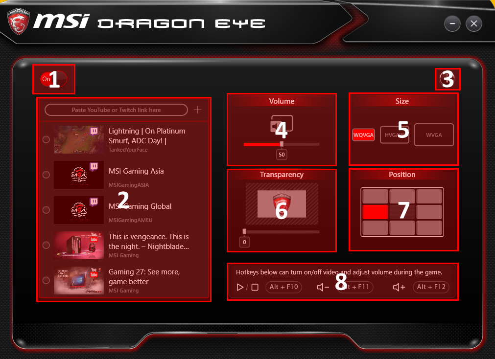 msi dragon eye alternative