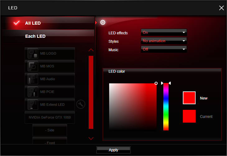 msi lighting software download