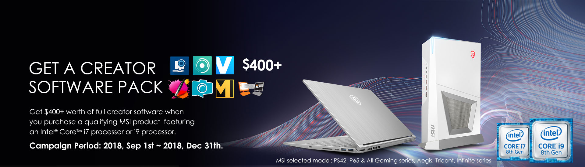 Get a creator software pack