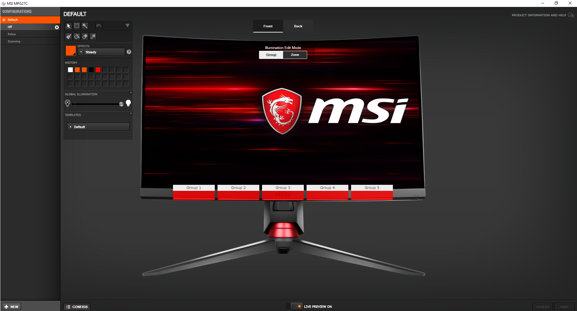 Msi Optixc Mpgシリーズにおけるsteelseries Gamesenseの設定方法