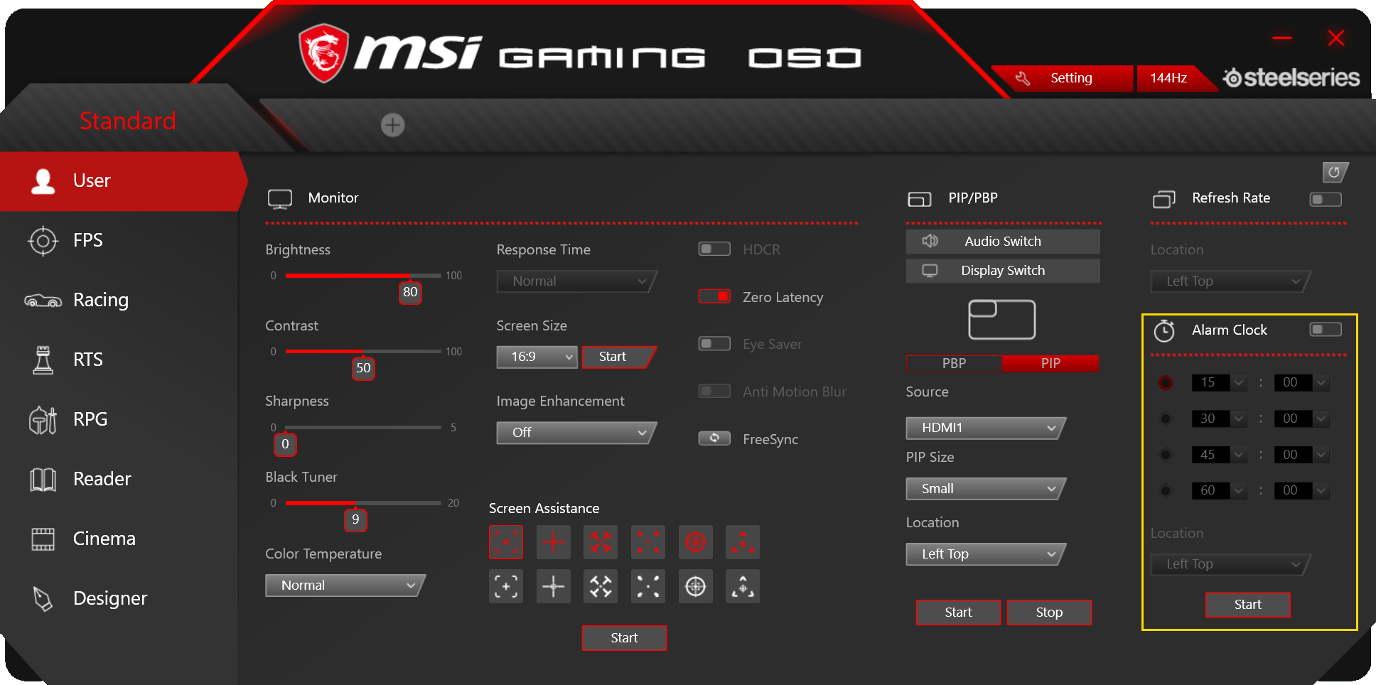 Tracking settings. Экранный помощник MSI. Монитор MSI Optix g273qf. MSI утилита для монитора. OSD экран.