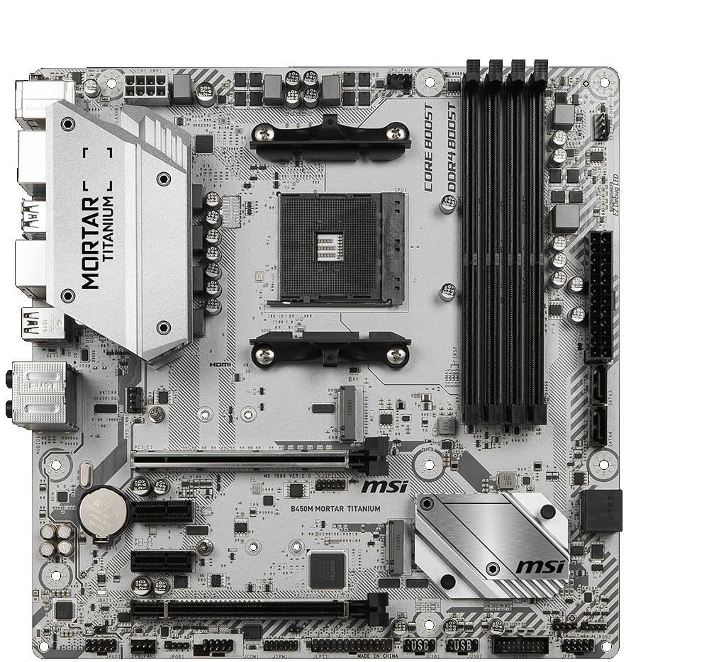 値下げ中即日発送 MSI B450M MOTER TITANIUMマザーボード B450M MORTAR TITANIUM | MSI マザーボード AMD B450チップ