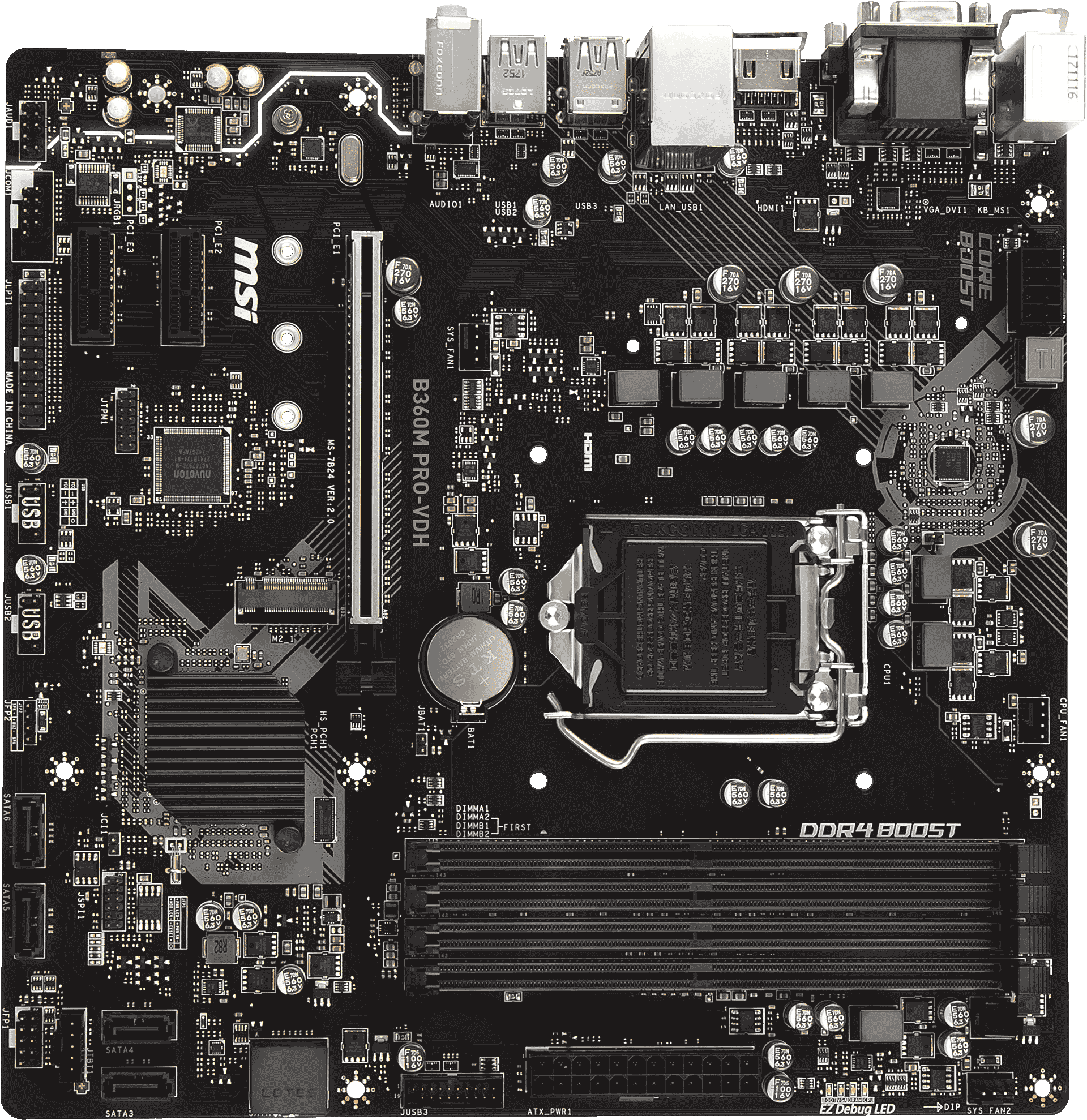 Msi b360m pro vdh bios настройка