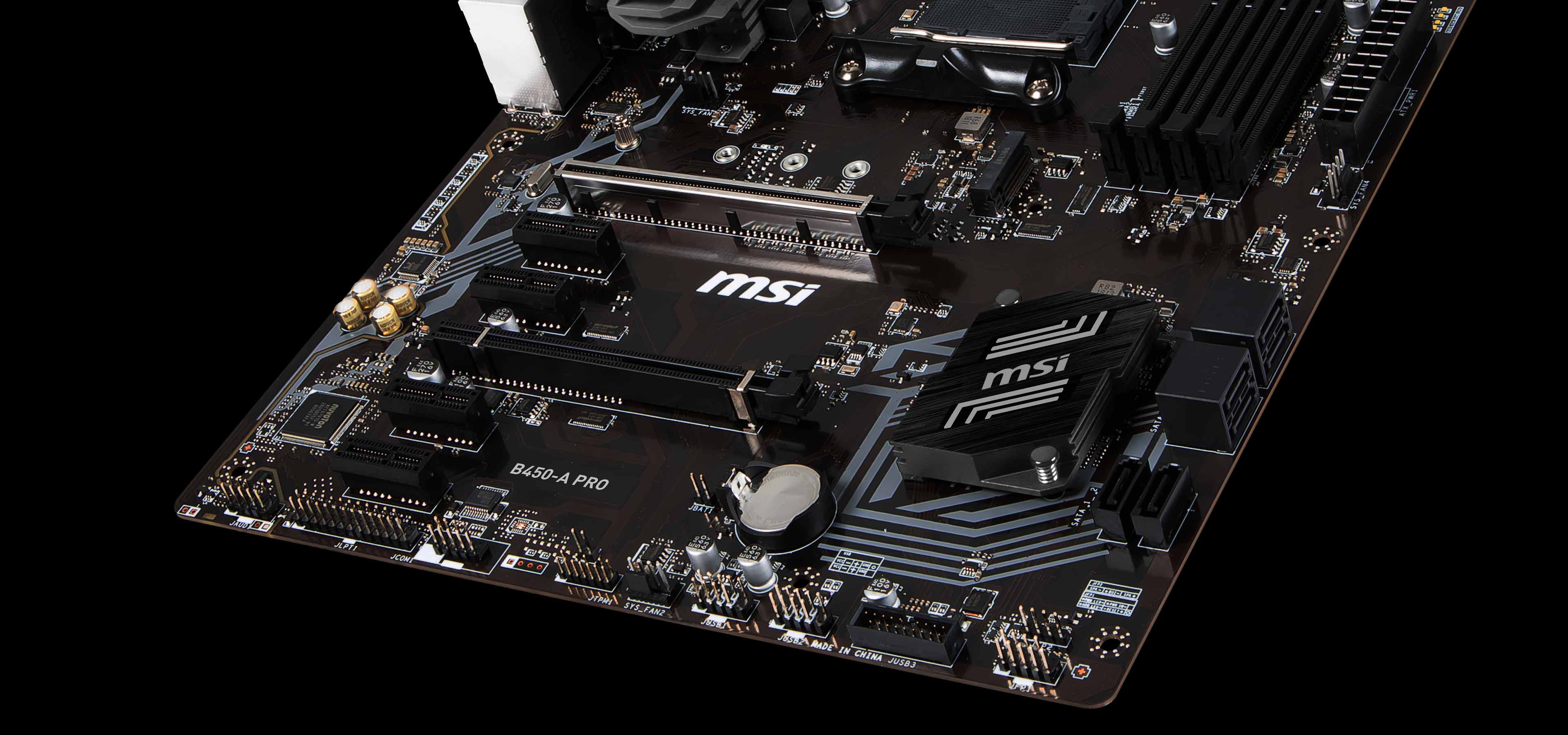 Материнская плата msi b450 a pro max совместимость с процессорами