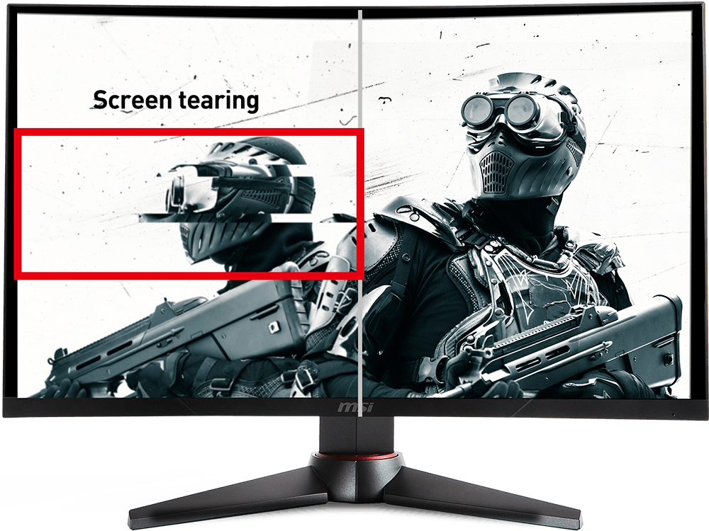 MSI 24" Skærm Optix MAG24C - Sort - 1 ms Adaptive V-Sync | Billig