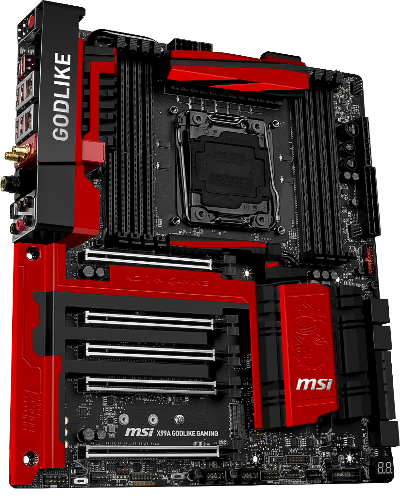 MSI X99A GODLIKE Gaming X99 Chipset DDR4, USB 3.1, LGA2011v3 Socket (MYSTIC LIGHT) E-ATX Form Factor MotherBoard