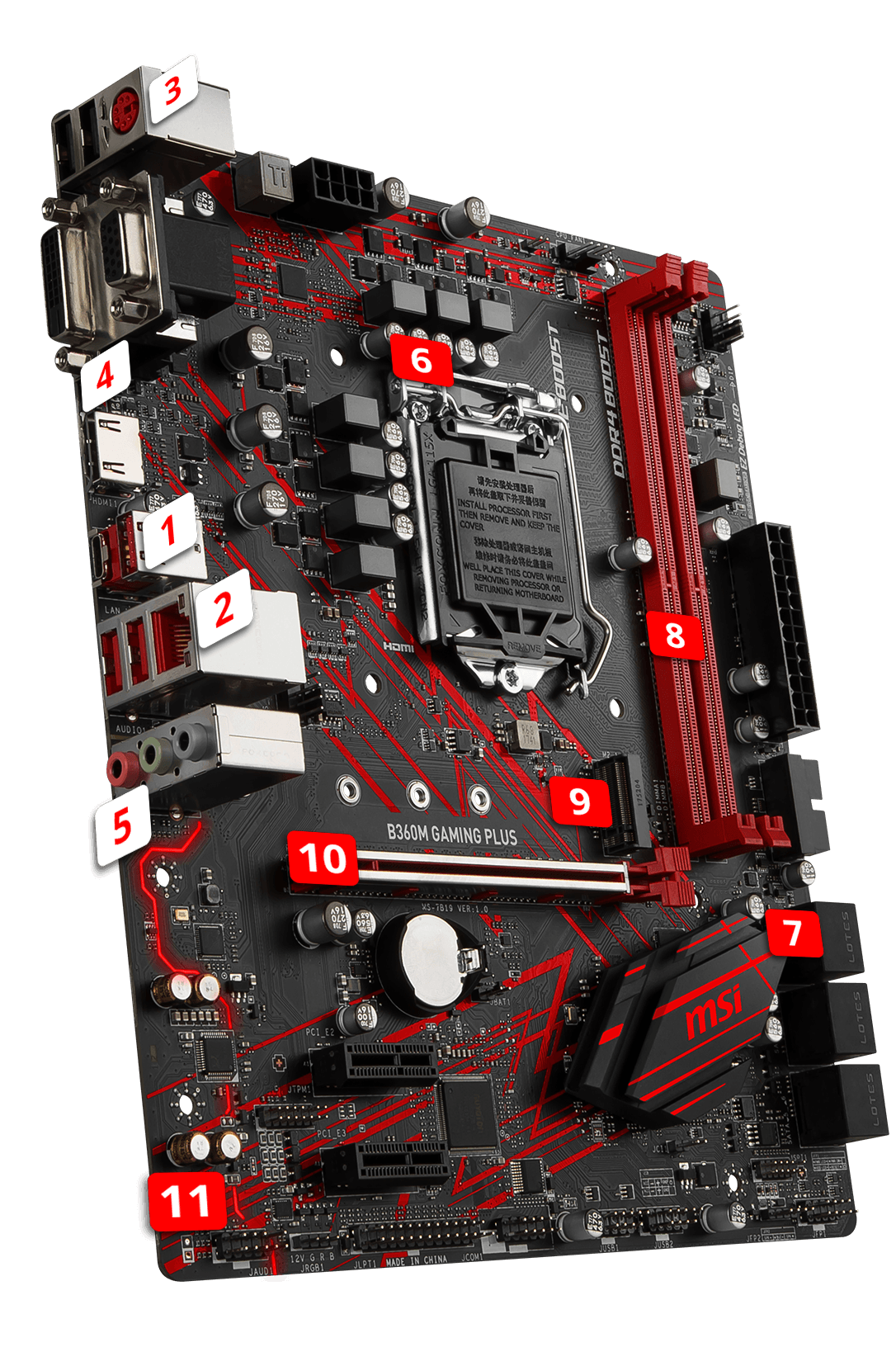 MSI B360M GAMING PLUS overview