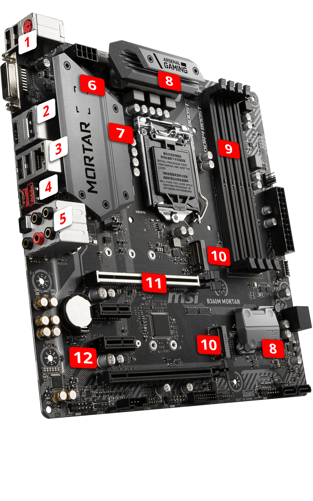 MSI B360M MORTAR overview
