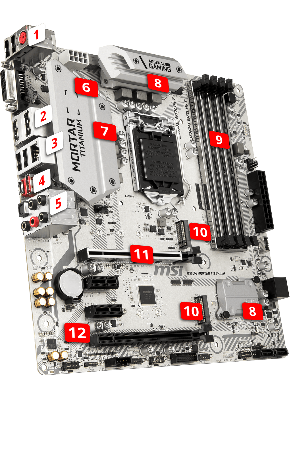 Материнская плата msi b360m mortar titanium обзор