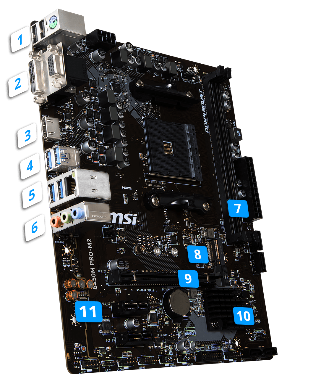 MSI B450M PRO-M2 overview