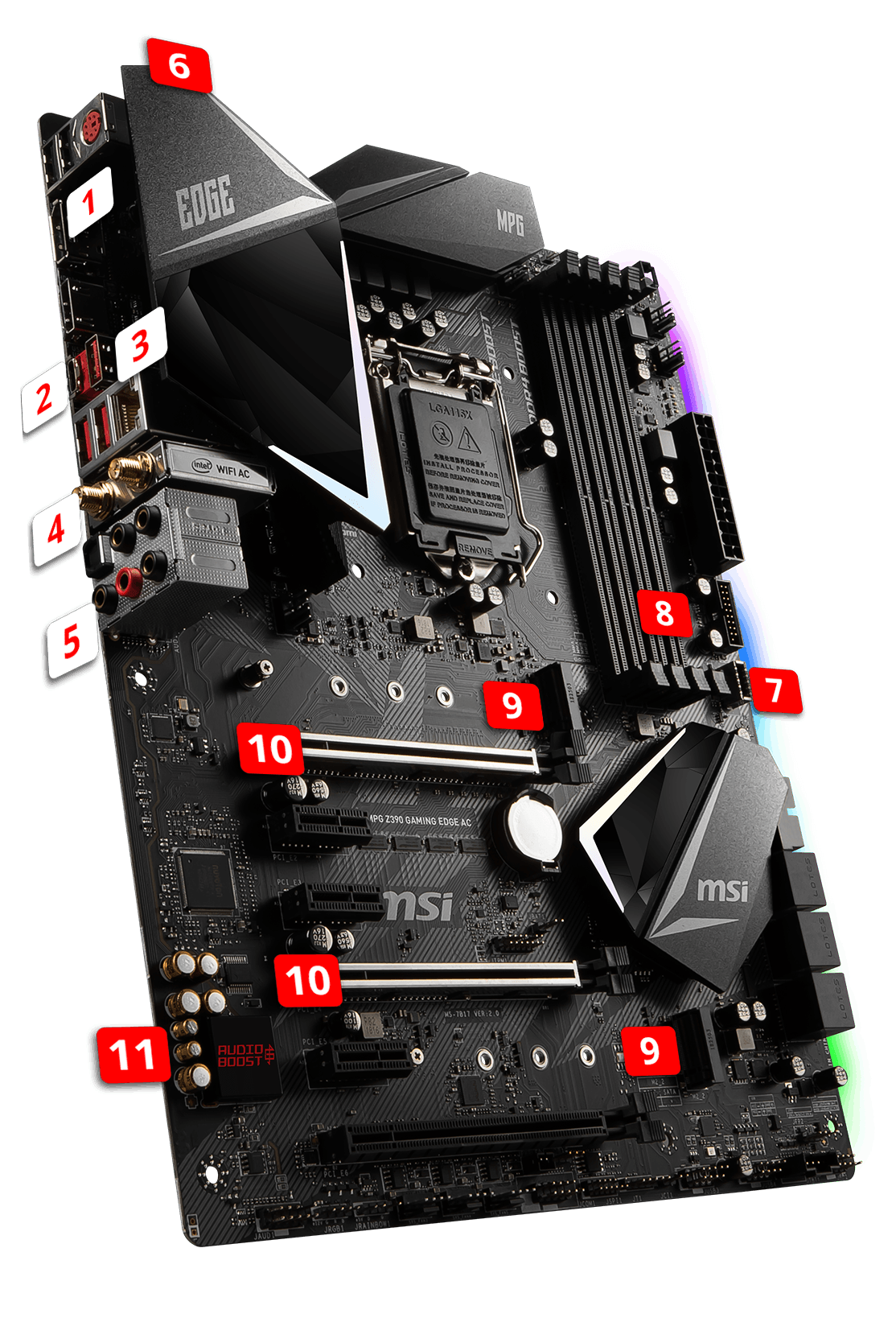 MSI MPG Z390 GAMING EDGE AC overview