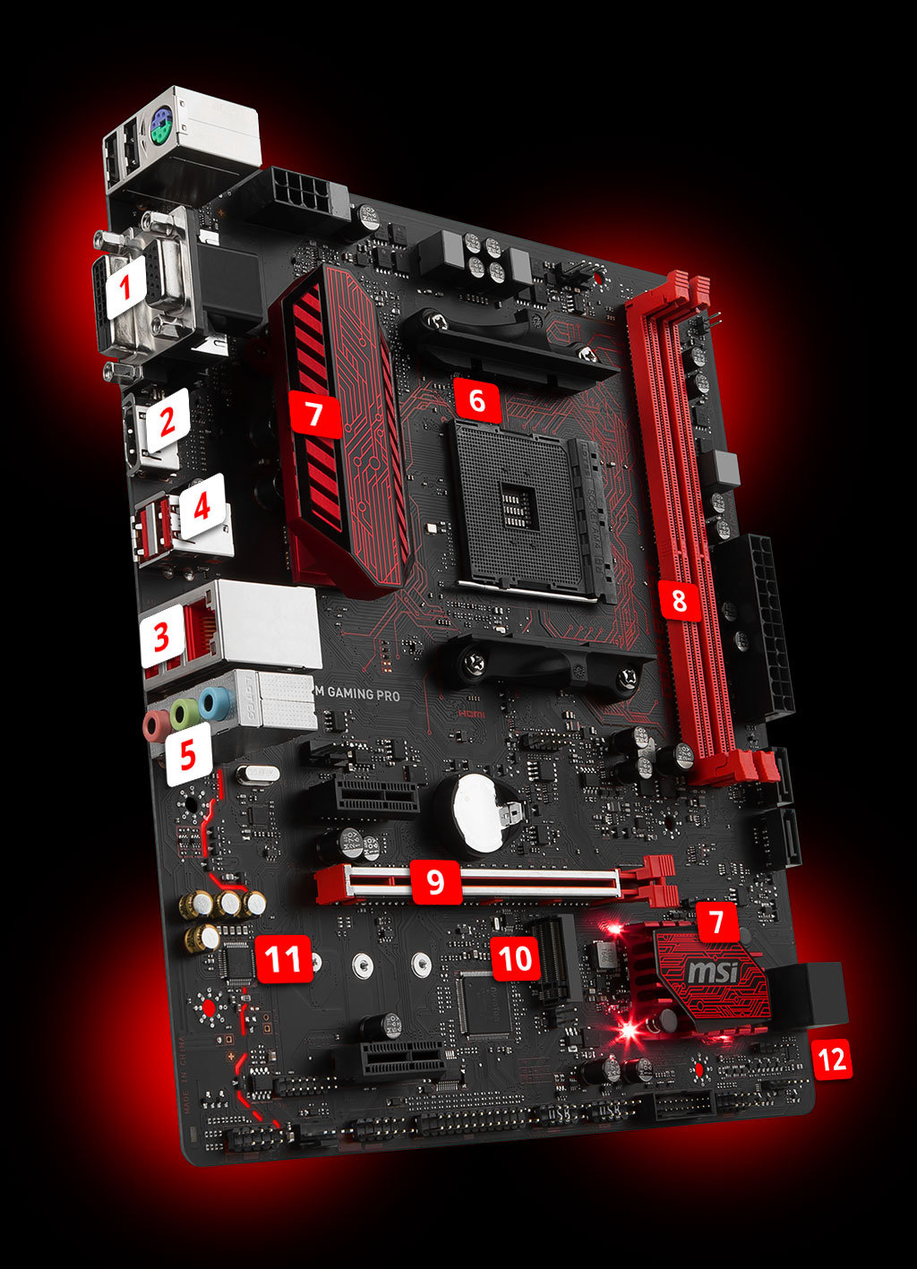 Управления подсветкой на плате msi b350 gaming plus