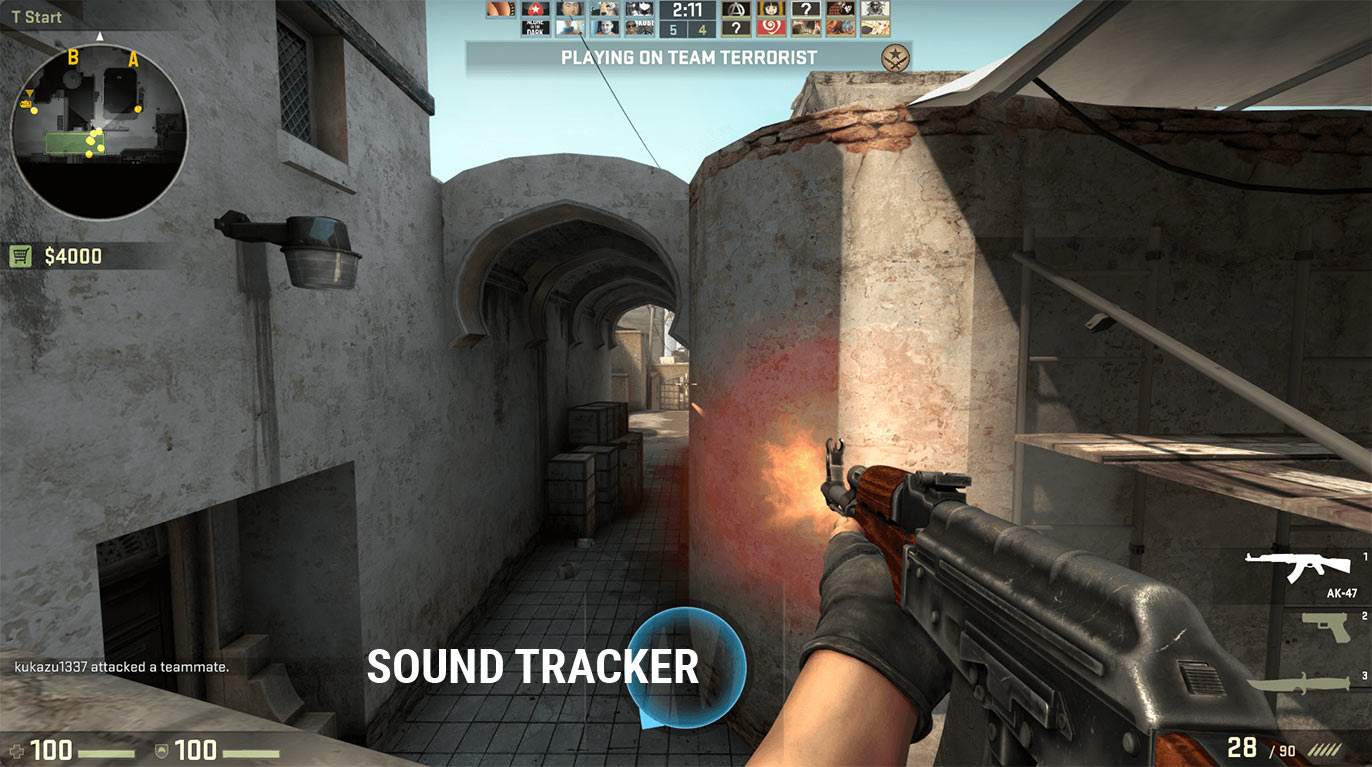 Sound Tracker ingame