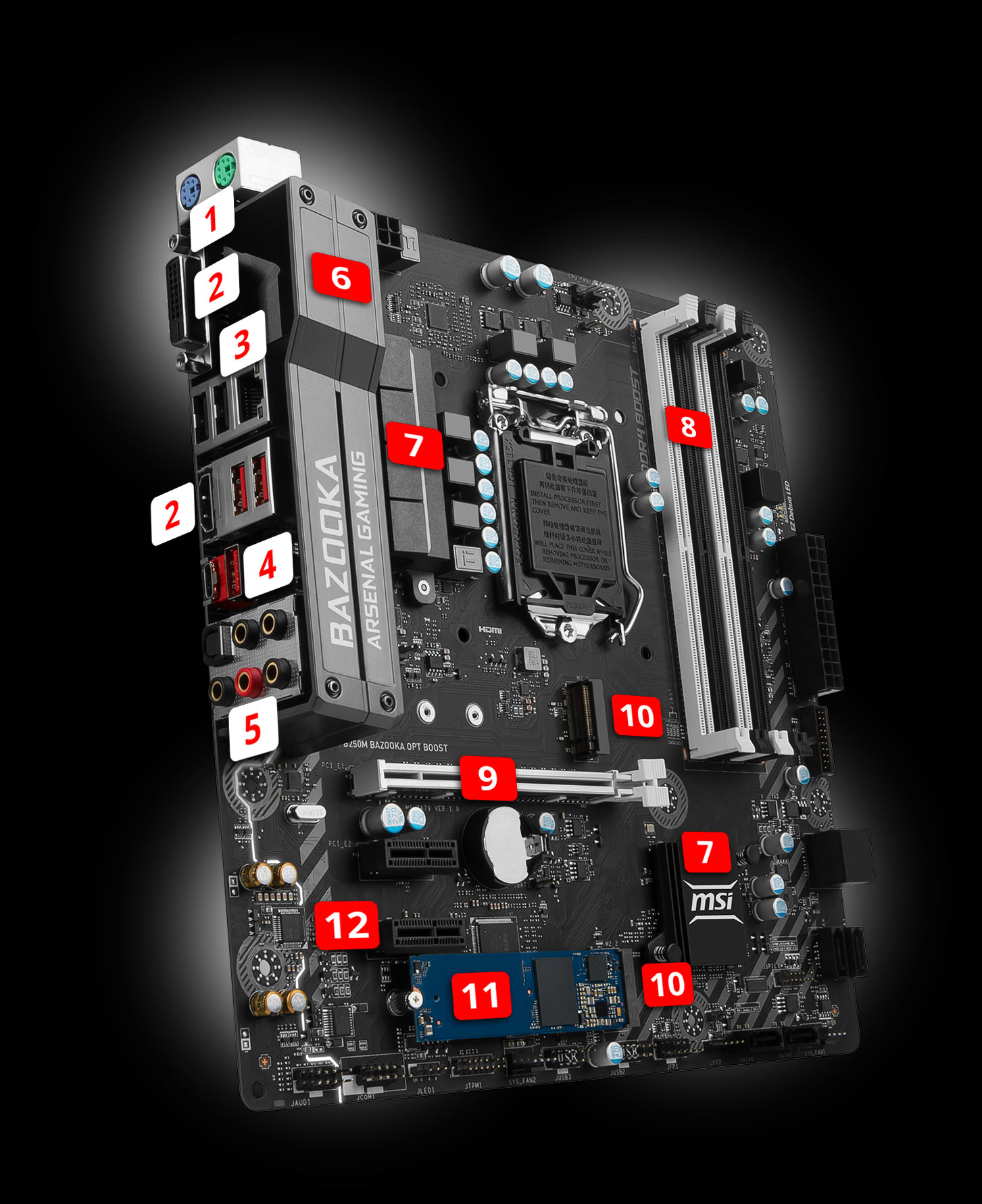 Msi bazooka. MSI b250m Bazooka Plus. Материнская плата MSI b250m Bazooka. MSI 250 Bazooka. B250m Bazooka m2.