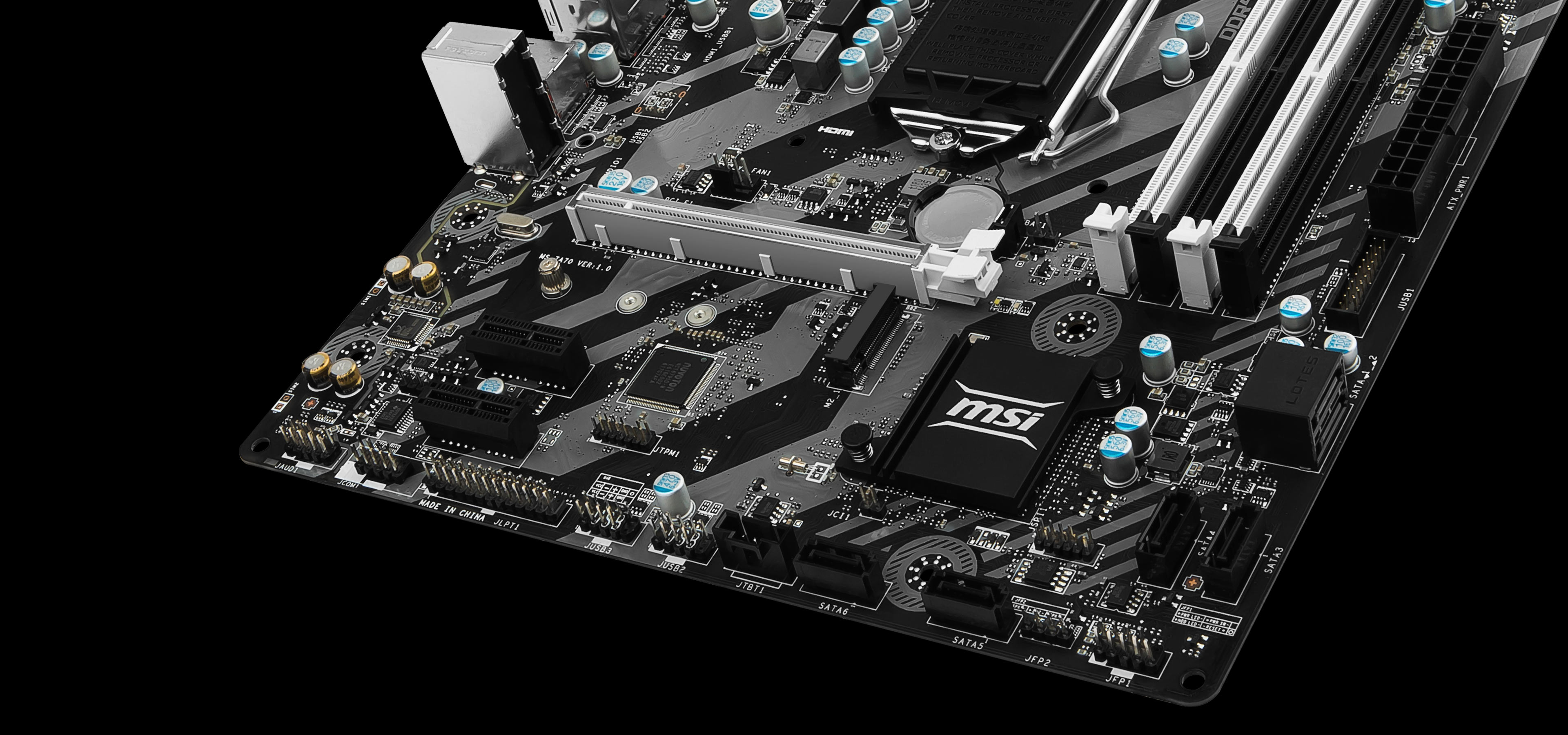 MSI H270M BAZOOKA VR Ready M-ATX Motherboard - Black (Intel Core i3/i5/i7 Processor, LGA 1151, Dual Channel DDR4, USB 3.1, PCI-E 3.0, PCI-E x1, Sata 6 GB)