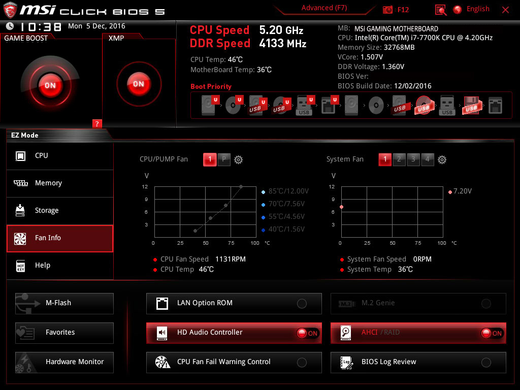 MSI Z270 Gaming Pro LGA1151 ATX Motherboard