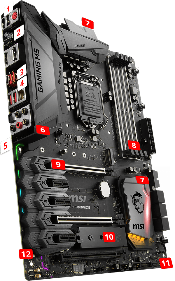 MSI Z370 GAMING M5 overview
