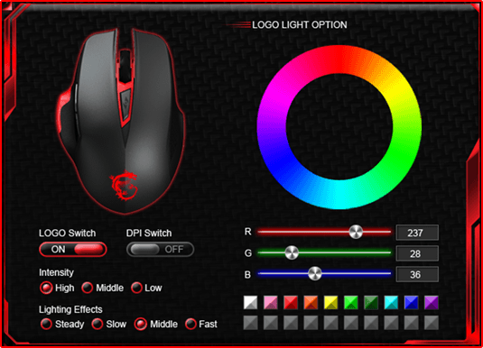 msi interceptor ds b1 gaming mouse software download