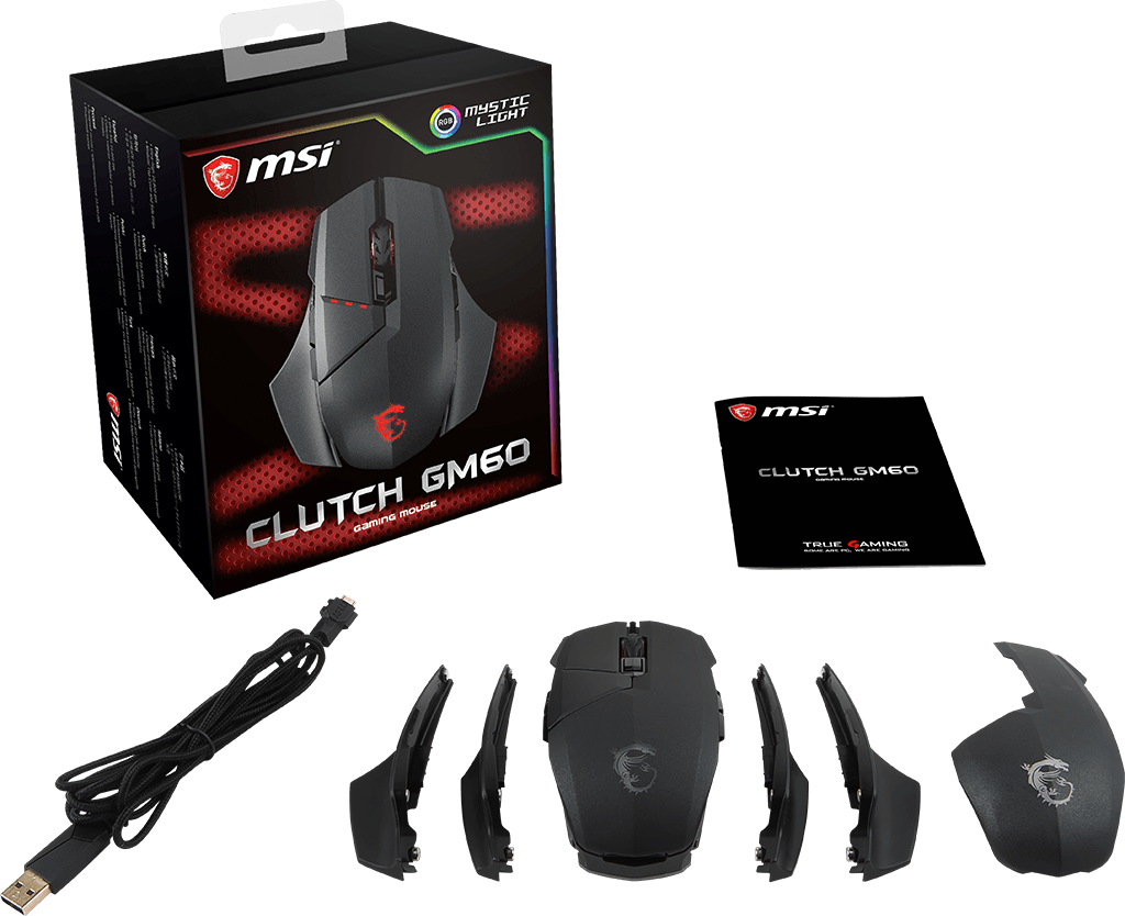 msi clutch gm60 rgb gaming mouse