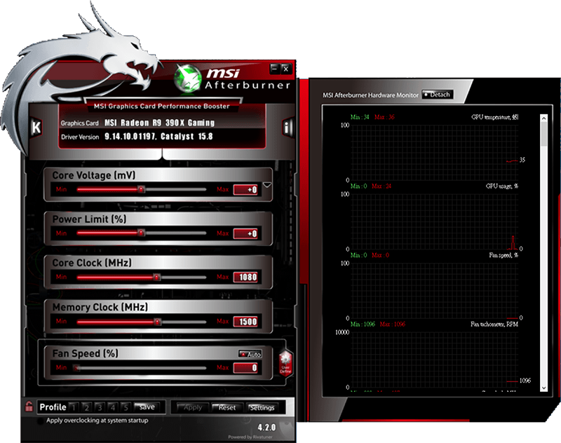 Afterburner UI