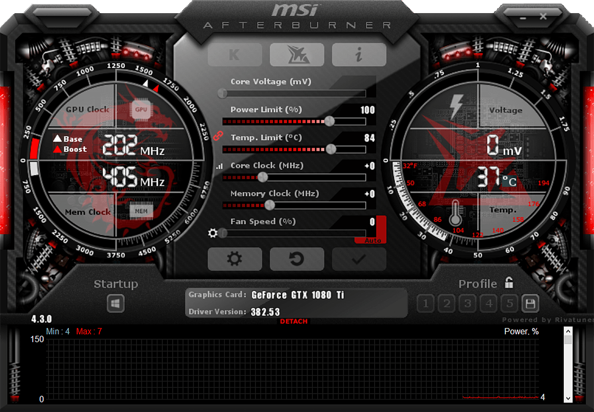 Afterburner UI