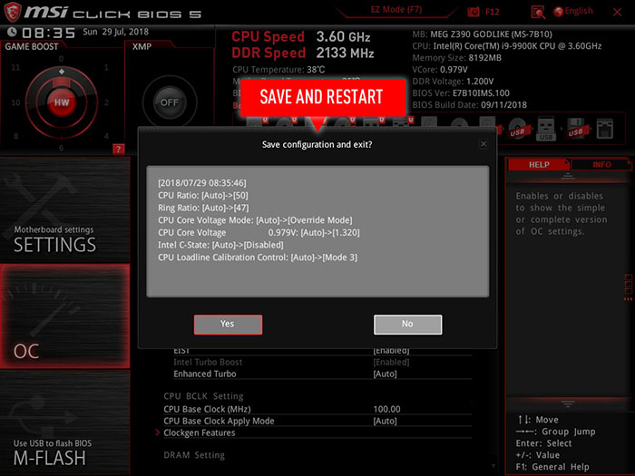 Msi Z390マザーボードでintel第9世代cpuを5ghzにオーバークロックする