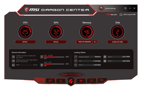 msi dragon center waiting for sdk initialize