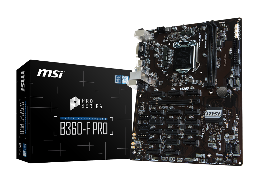 MSI B360-F PRO Intel マザーボード マイニング用-