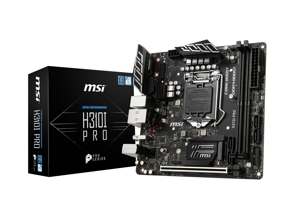 MSI H310I PRO Mini-ITX マザーボード 他（CPU・メモリ