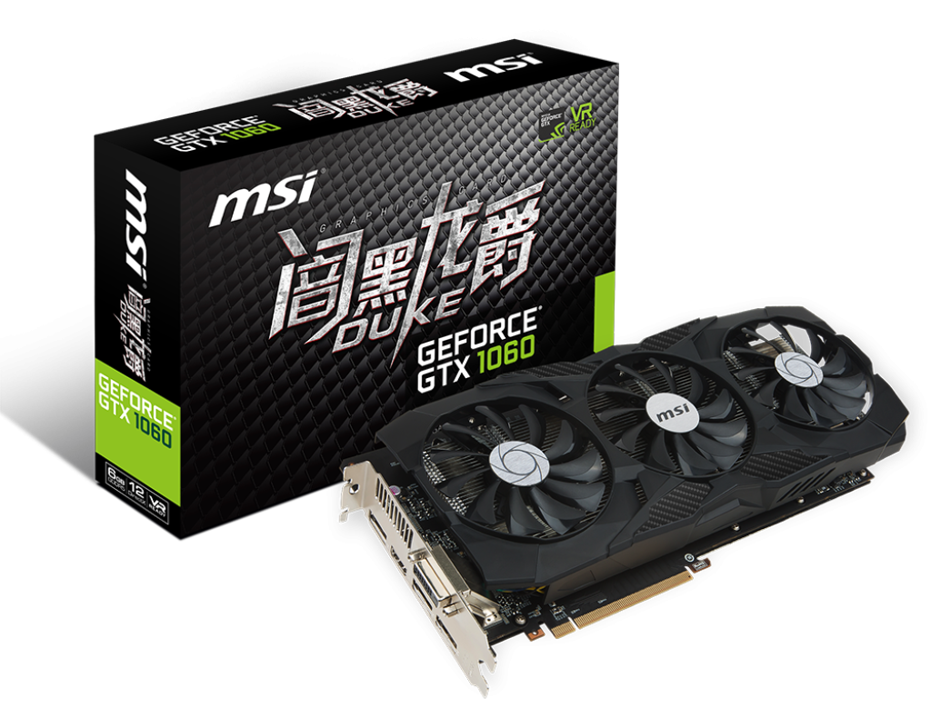 Specification GeForce GTX 1060 6G DUKE 龙爵| 微星科技