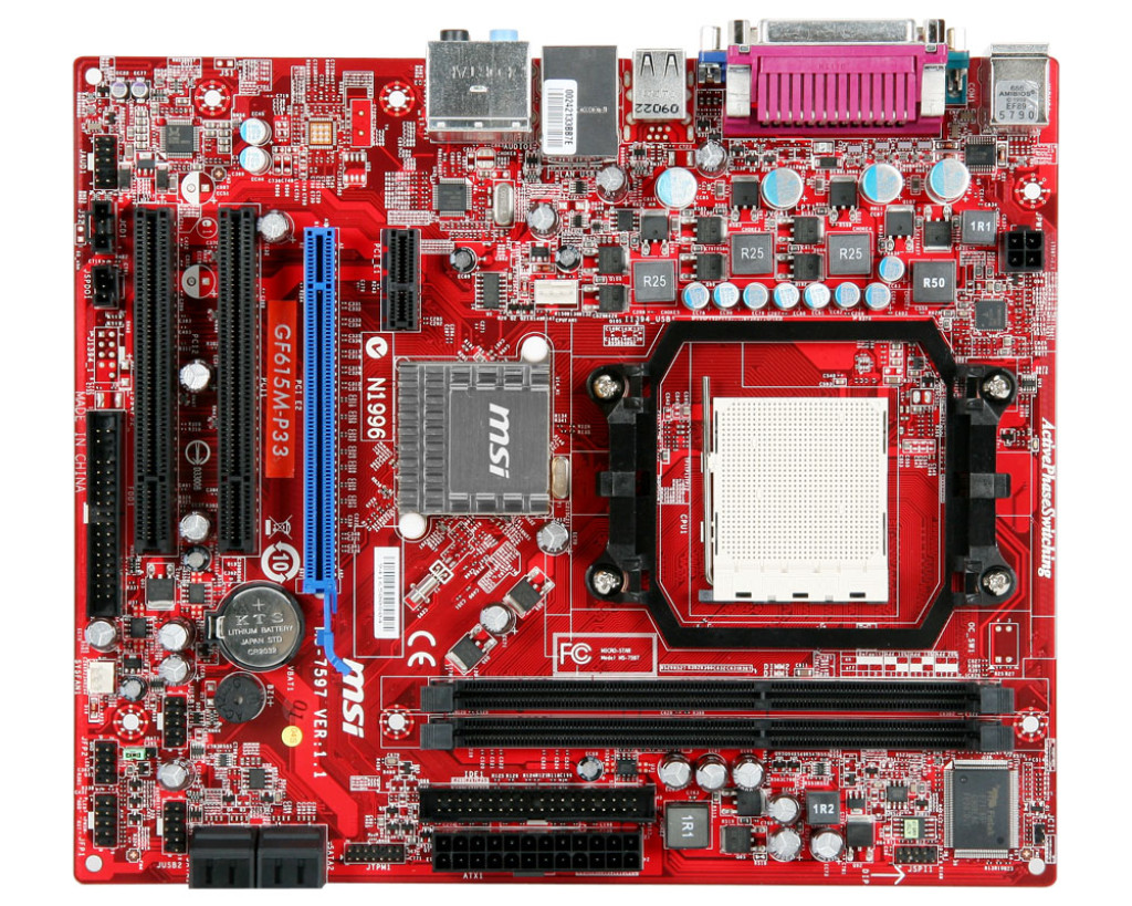 Системная плата msi. Материнская плата MSI gf615m-p33. MSI gf615m-p33 (MS-7597). Материнская плата MSI gf615m-p33 v1.2. Материнская плата MSI gf615m-p33 v1.3.