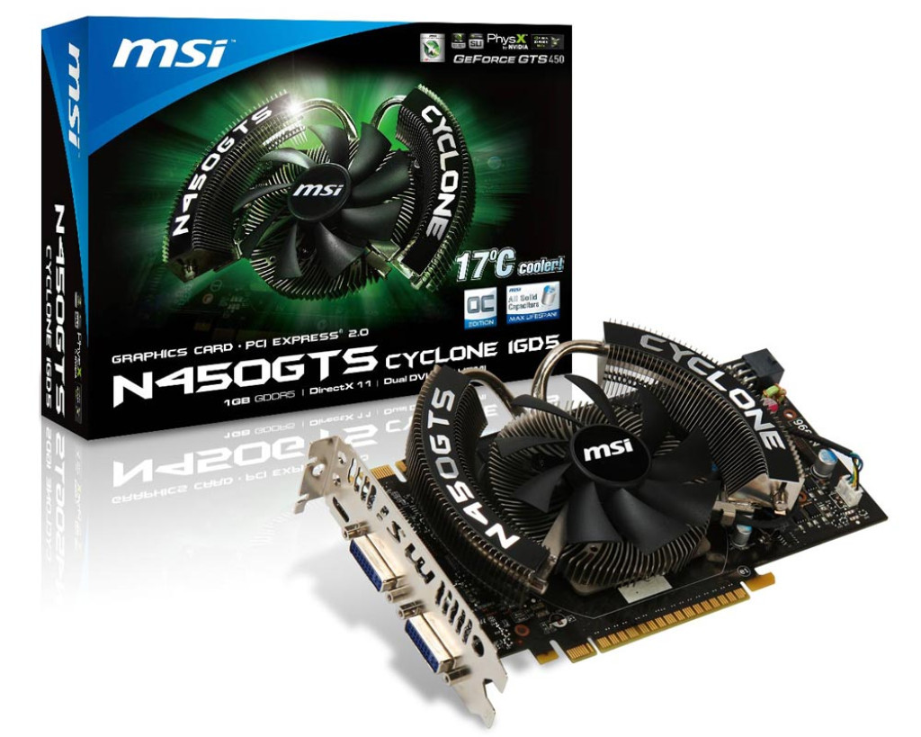 Specification N450GTS Cyclone 1GD5/OC | MSI Global - The Leading