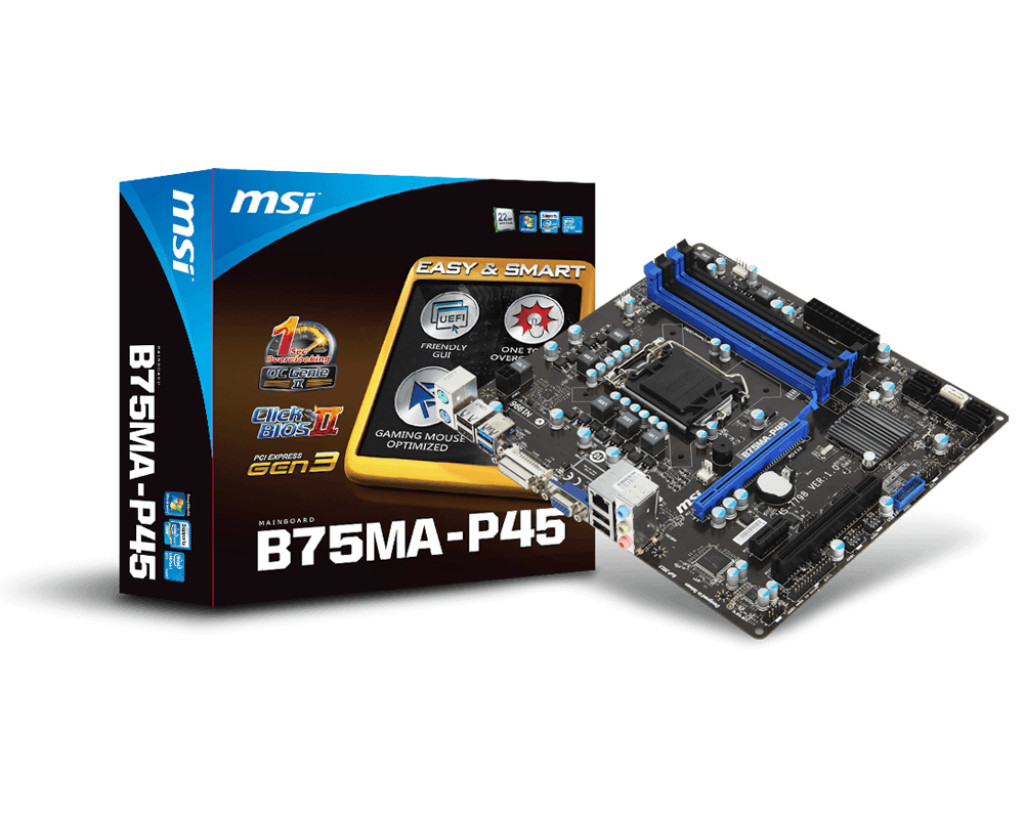 Msi b75ma p45 какие процессоры поддерживает