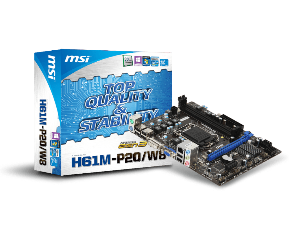 Specification H61M P20 W8 MSI Brasil