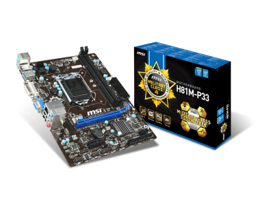 MSI H81M-P33 Intel H81 Socket H3 (LGA 1150) Микро ATX материнская плата