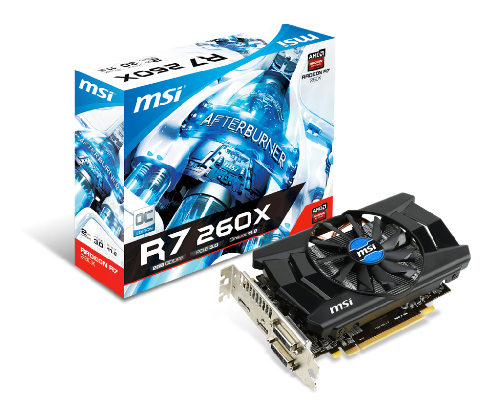 Overview Radeon R7 260X 2GD5 OC | MSI 