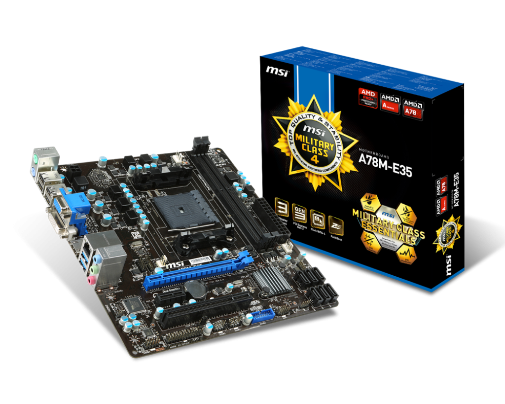 MSI A78M-S01 , AMD A4-6320 , ADATA 4GB×2