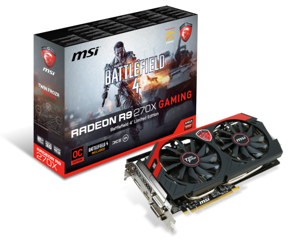 Overview Radeon R9 270X GAMING 2G BF4 