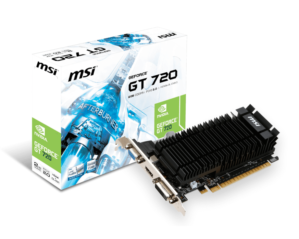 N720-2GD5HLP MSI GeForce GT 720 2GB 128-Bit GDDR5 PCI-Express D-SUB DV