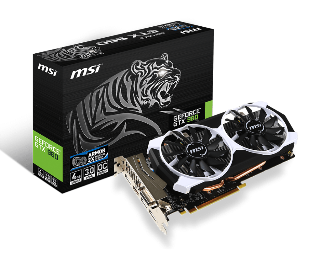 Specification GeForce GTX 960 4GD5T OC | MSI Global - The Leading 