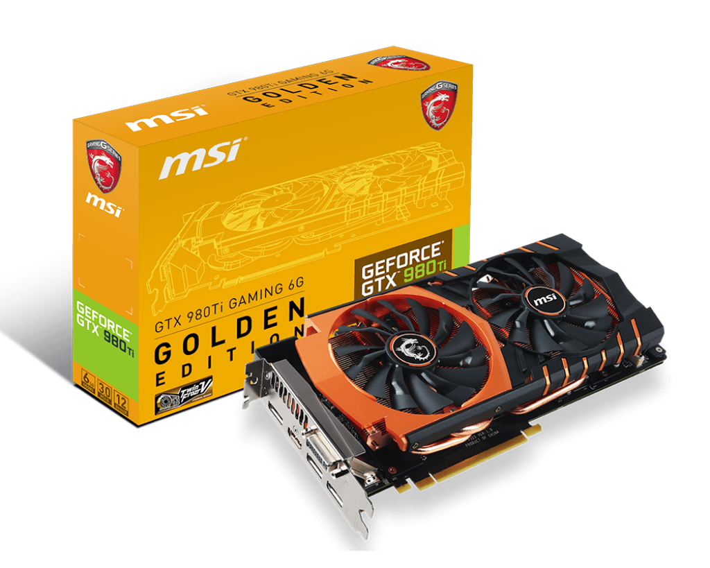 Specification GeForce GTX 980 Ti GAMING 6G GOLDEN EDITION | MSI 